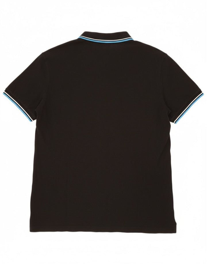 Camisa polo masculina DIADORA 2XL algodão preto