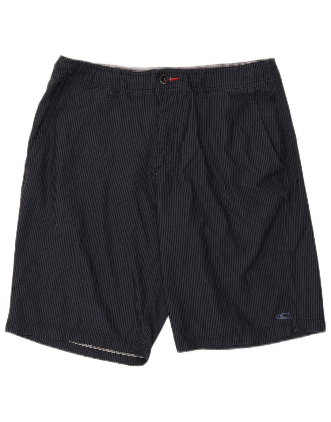 Shorts chino masculino O'Neill W34 grande poliéster listrado azul marinho