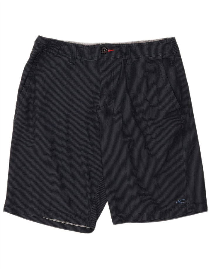 Shorts chino masculino O'Neill W34 grande poliéster listrado azul marinho