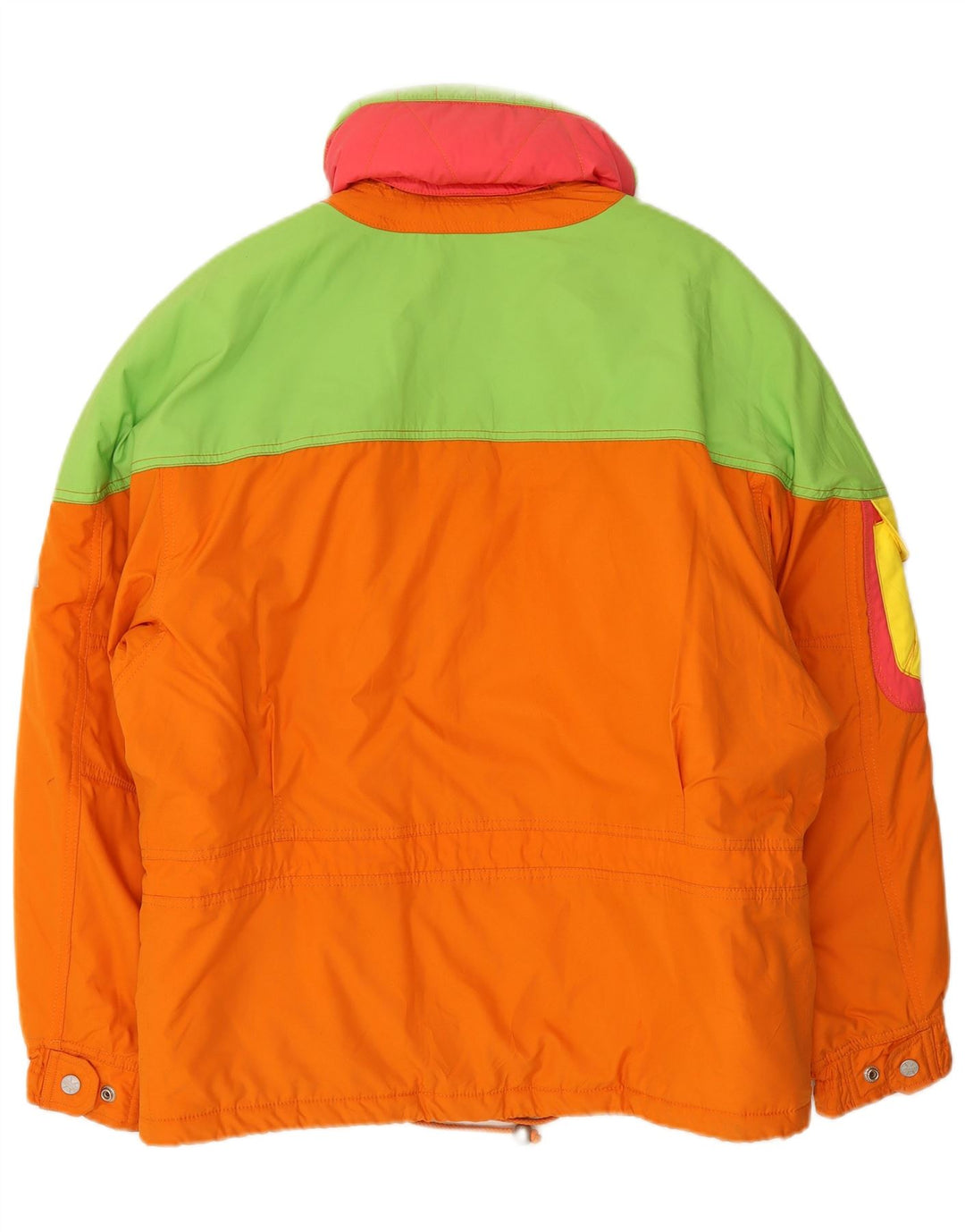 Jaqueta de esqui feminina Ellesse com capuz grande IT 42 Medium Orange Colourblock