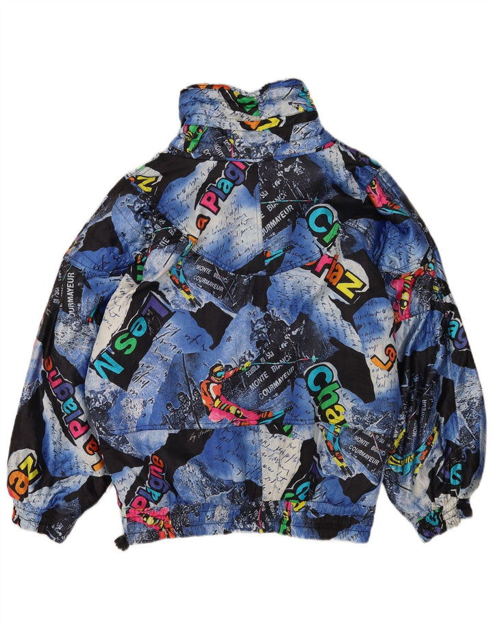 Jaqueta de esqui feminina Numero Uno com pulôver gráfico oversized IT 40 azul pequeno