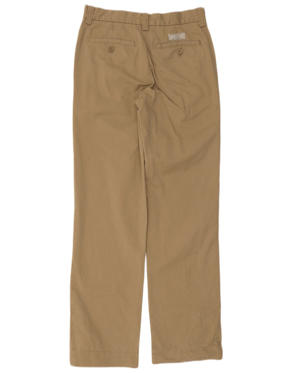 Calça Chino Masculina Reta Gap W28 L32 Algodão Bege