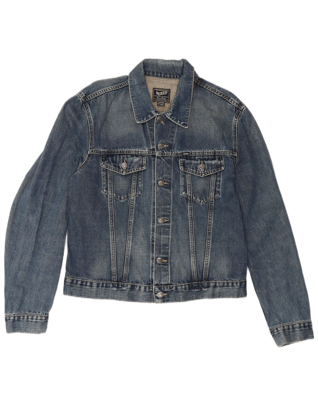 Jaqueta jeans feminina Gas UK 18 XL azul