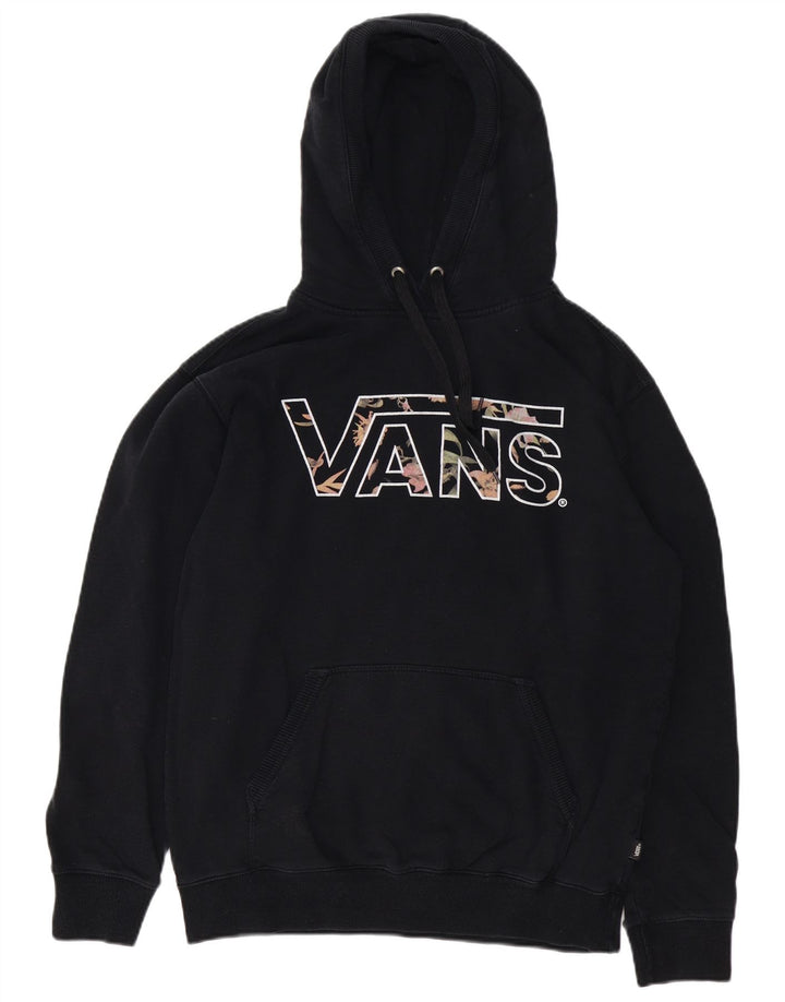 VANS masculino gráfico moletom com capuz grande algodão preto