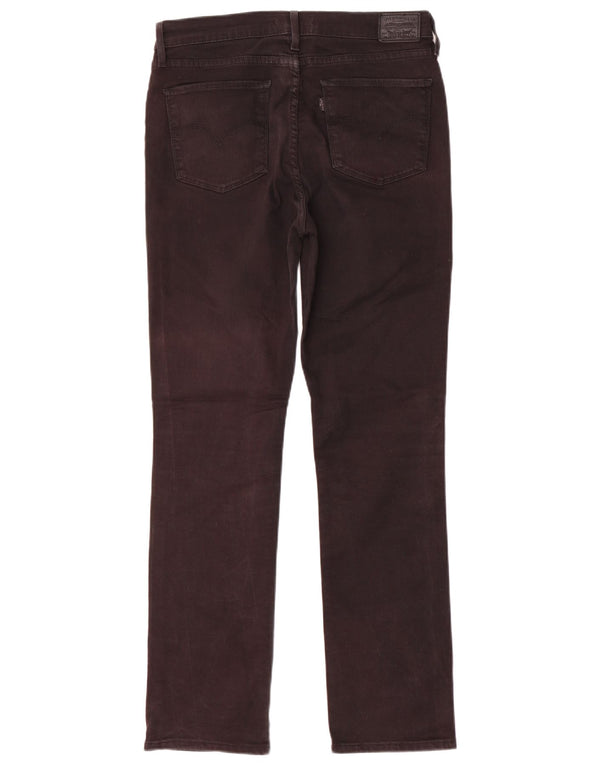 Calça jeans feminina Levi's 724 High Rise Straight W31 L30 algodão preto