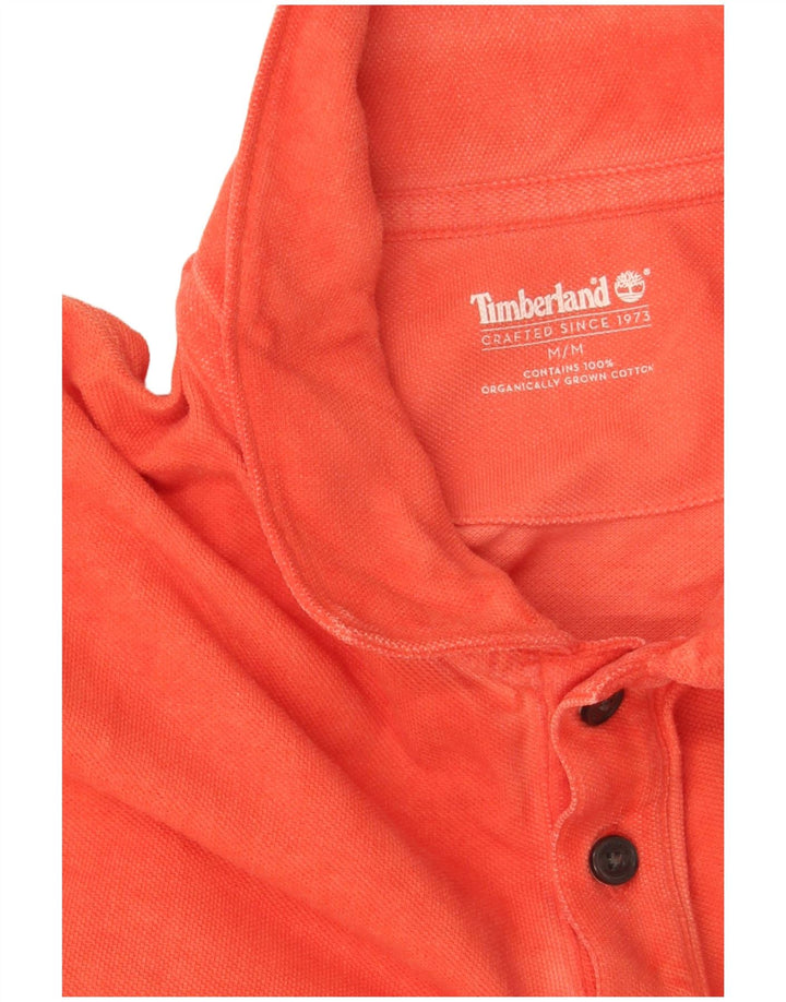 Camisa polo masculina Timberland médio laranja algodão
