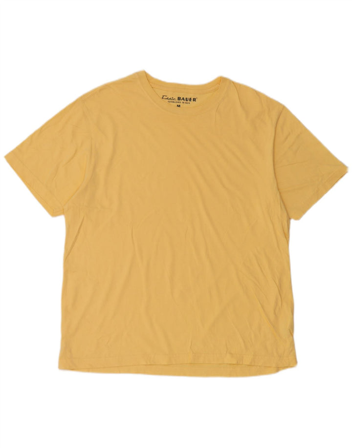 Camiseta masculina Eddie Bauer de algodão amarelo médio
