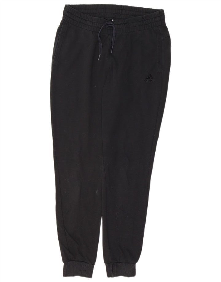 ADIDAS Womens Graphic Tracksuit Pants Joggers Reino Unido 8/10 Pequeno Preto