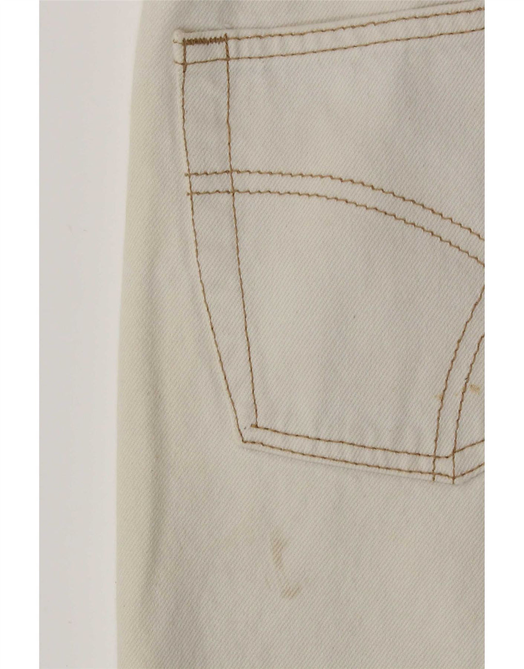 Gas Mens Tapered Jeans W32 L30 Algodão Branco