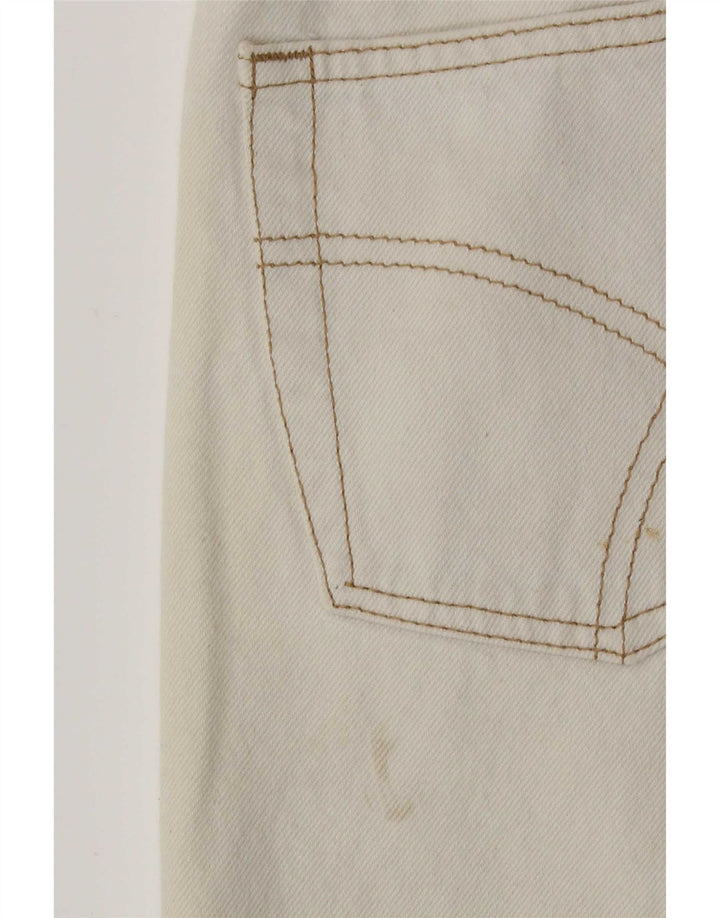 Gas Mens Tapered Jeans W32 L30 Algodão Branco