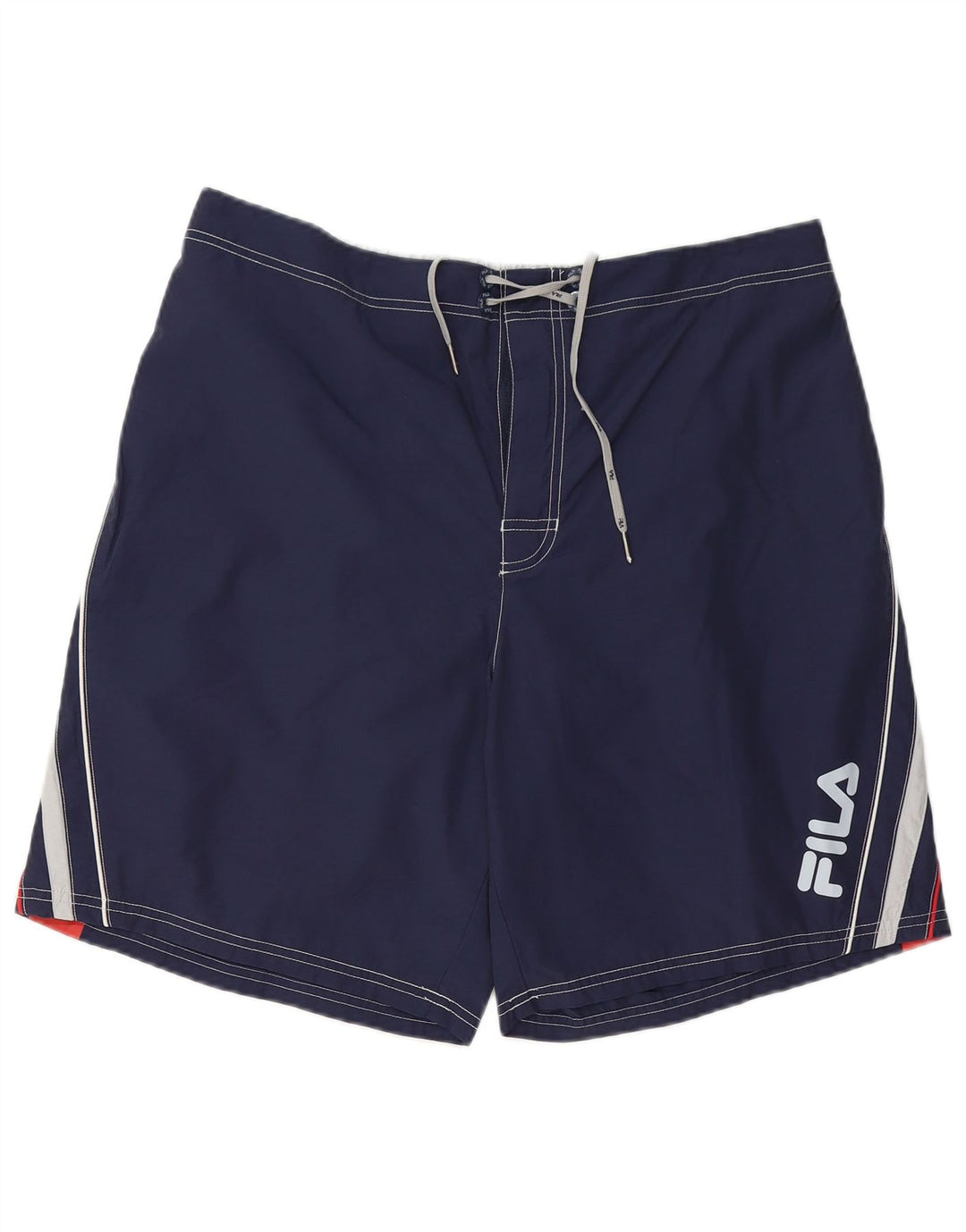 Shorts de natação masculino Fila Graphic 2XL poliéster colorblock azul marinho