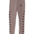 Leggings Adidas Femininas Gráficas UK 8 Pequenas Cinza Algodão