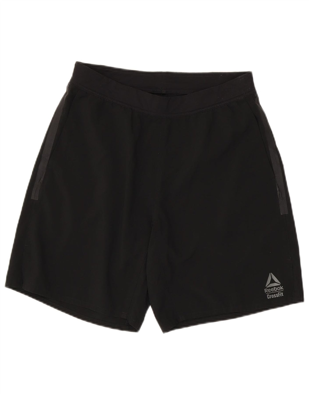 Shorts esportivos masculinos Reebok pequeno poliéster preto