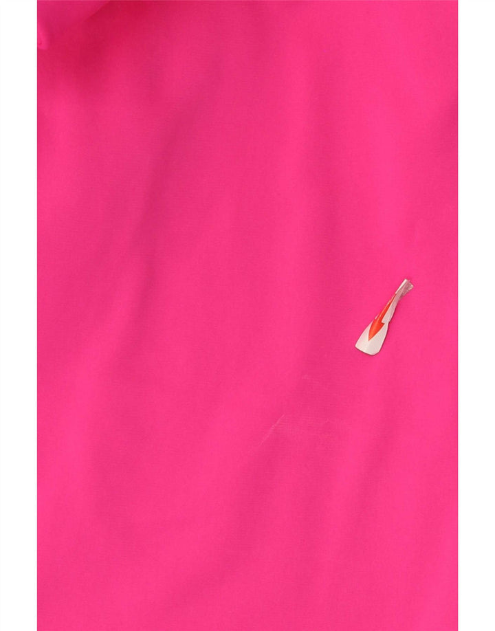 Fato de treino feminino vintage UK 16 grande bloco colorido rosa