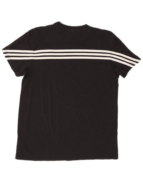 Camiseta feminina oversized Adidas UK 8/10 pequena algodão preto