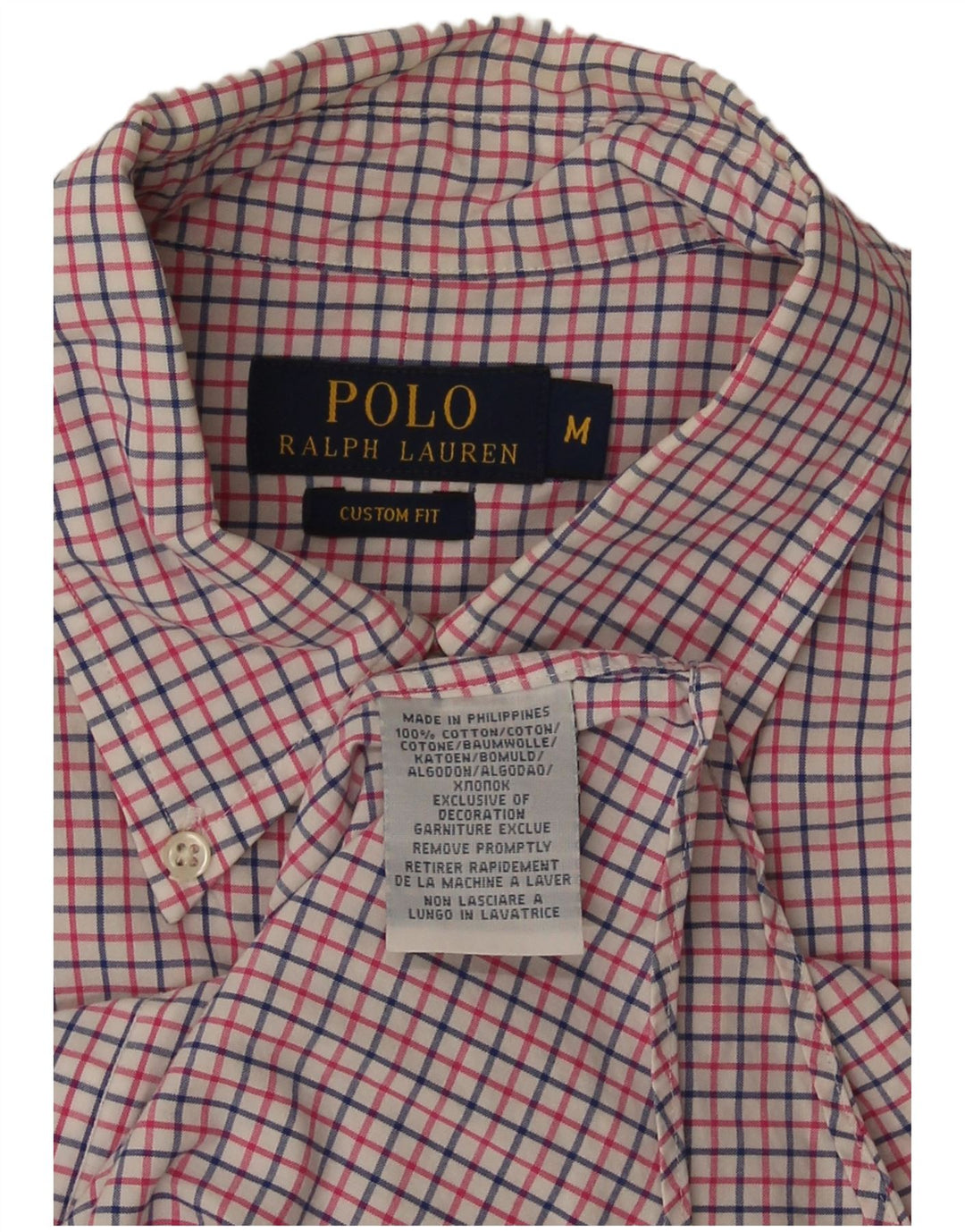 Polo Ralph Lauren Camisa masculina de manga curta média xadrez multicolorida