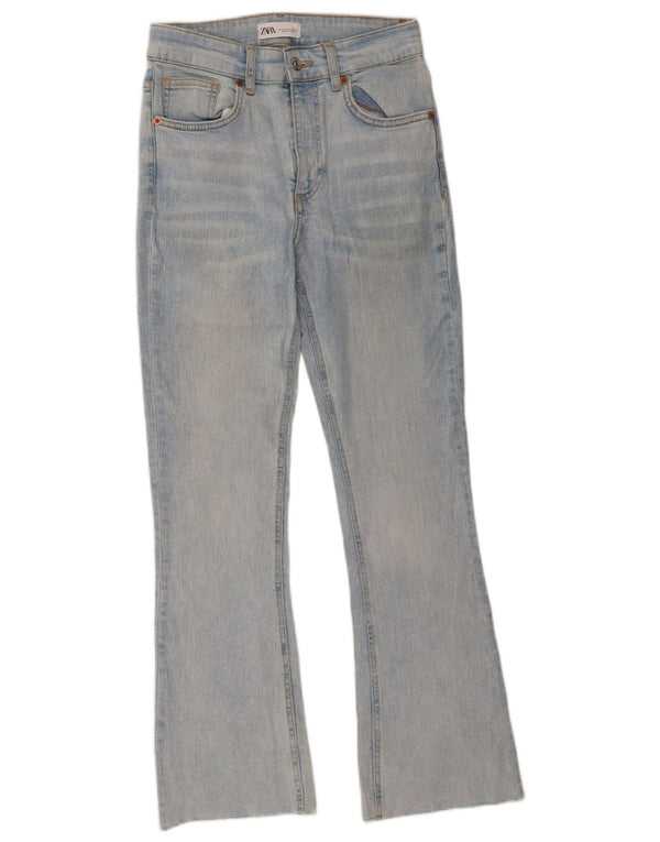 Zara Jeans feminino queimado EU 38 pequeno W28 L27 azul