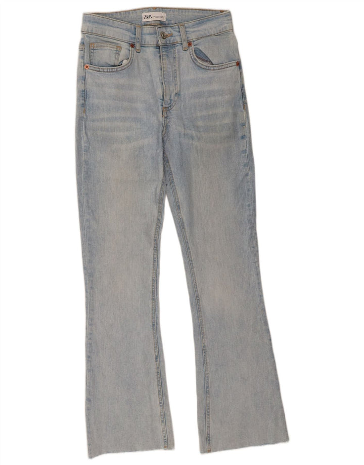 Zara Jeans feminino queimado EU 38 pequeno W28 L27 azul