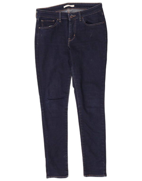 Calça jeans feminina Levi's 711 skinny W29 L30 azul marinho algodão
