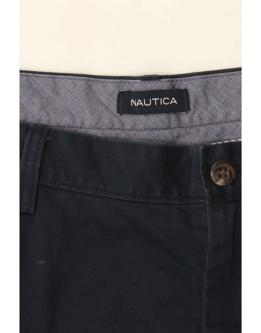 Calça Chino Regular Masculina Nautica W40 L28 Azul Marinho