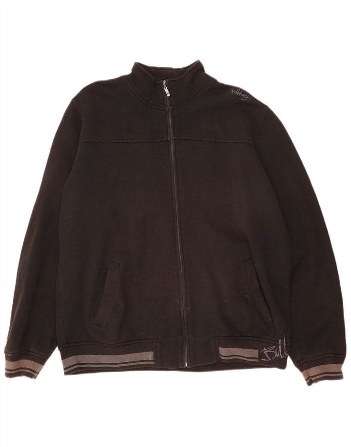 Billabong Mens Treino Top Jaqueta XL Algodão Preto