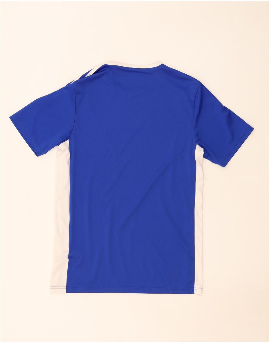 Adidas Mens Aeroready Camiseta Top Pequeno Azul Colorblock Poliéster