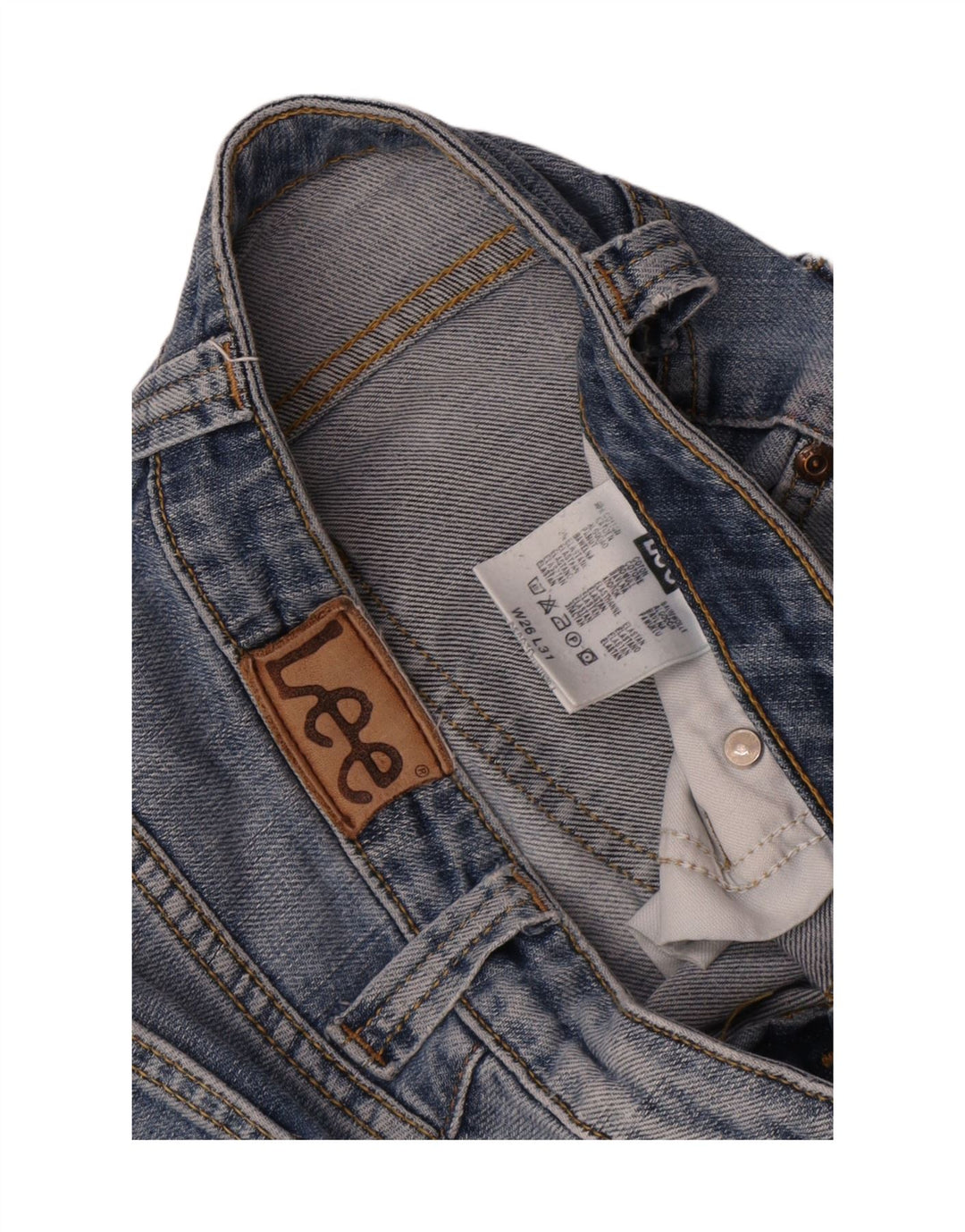Calça jeans feminina Lee W26 L31 algodão azul