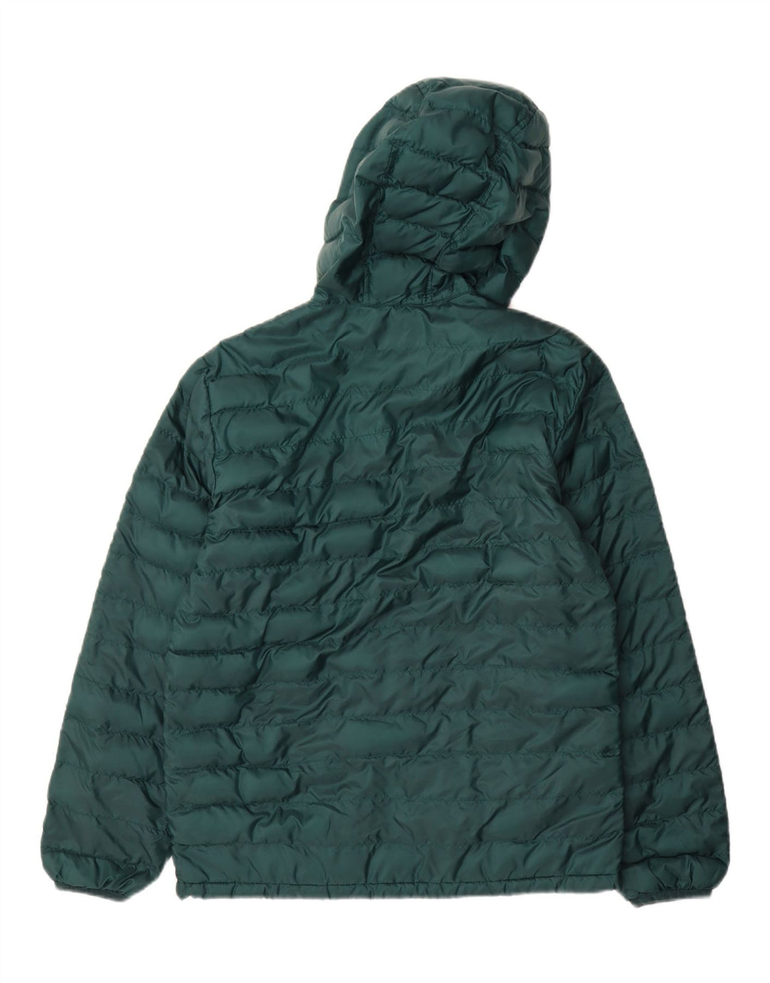 Jaqueta masculina acolchoada com capuz Levi's UK 36 poliéster verde pequeno