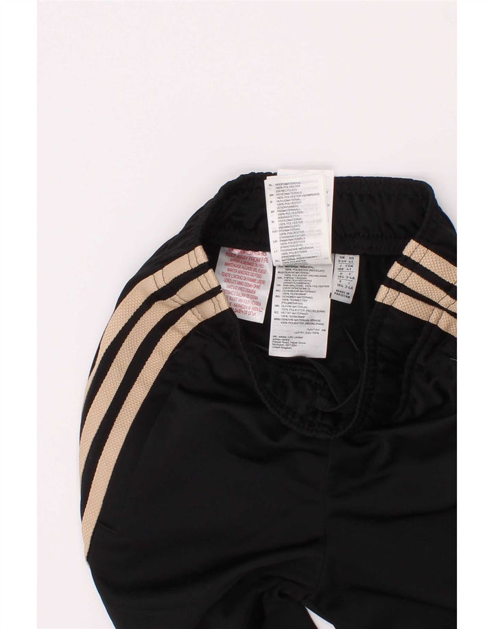 Adidas meninos calças de treino joggers 3-4 anos preto poliéster