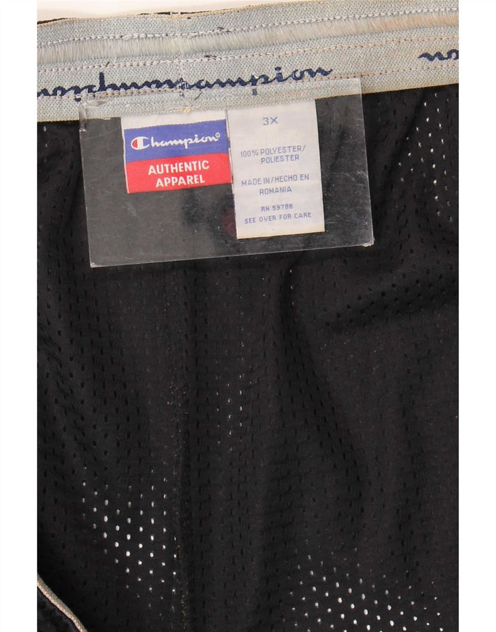 Shorts esportivos masculinos Champion 3XL poliéster preto