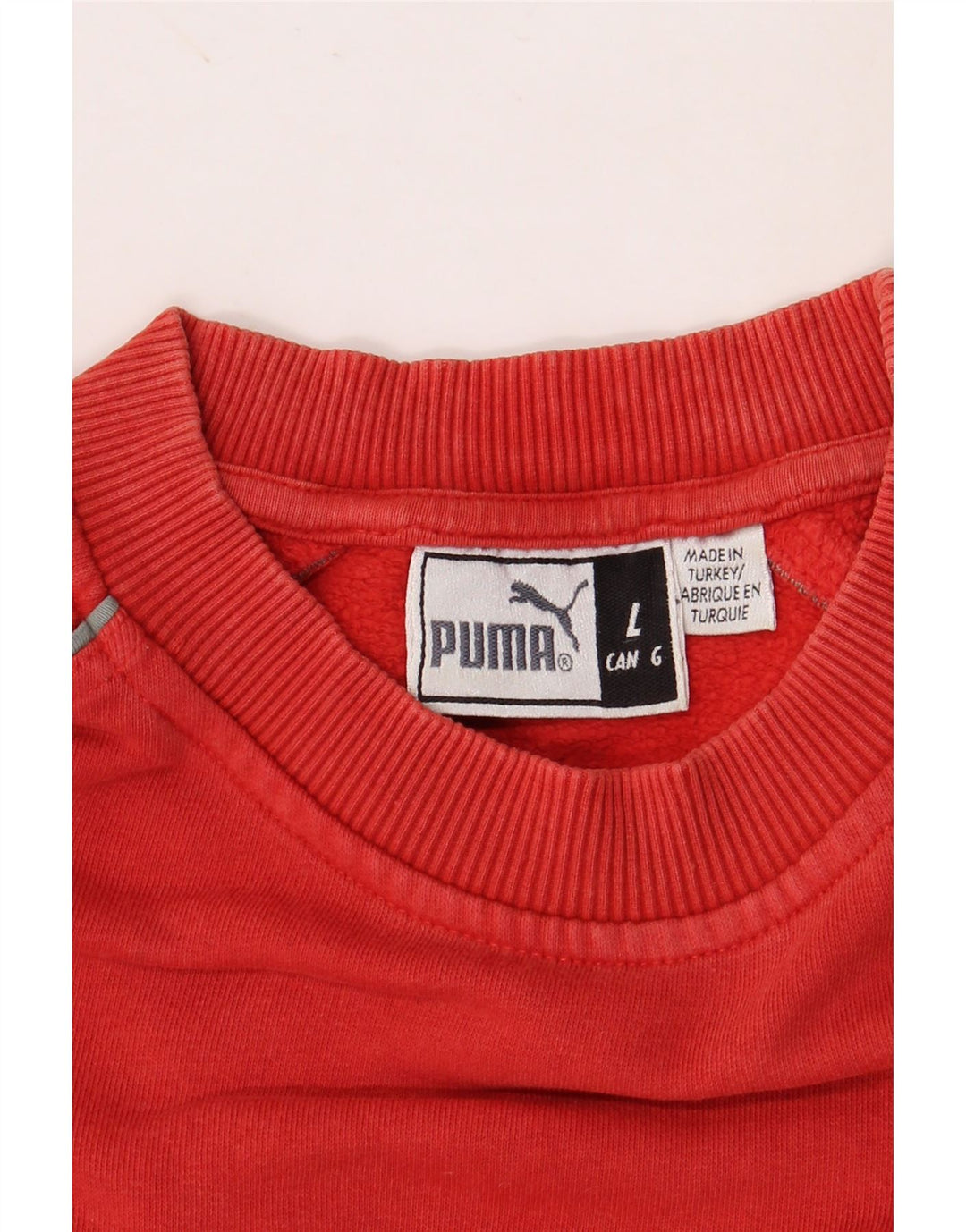 PUMA Mens Graphic Moletom Jumper Grande Vermelho
