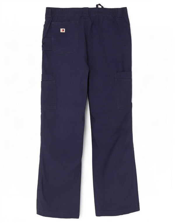 Calça cargo feminina Carhartt reta média W30 L30 algodão azul marinho