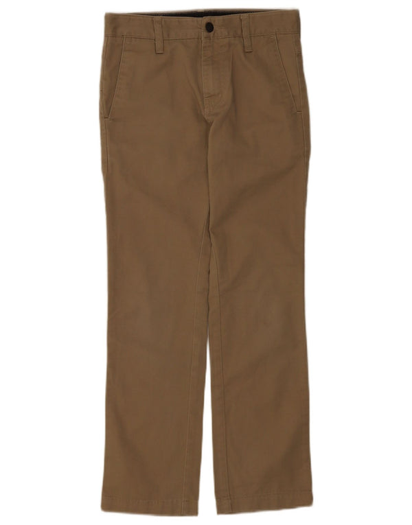 Calça Chino Reta Menino Volcom 9-10 Anos W25 L26 Algodão Bege