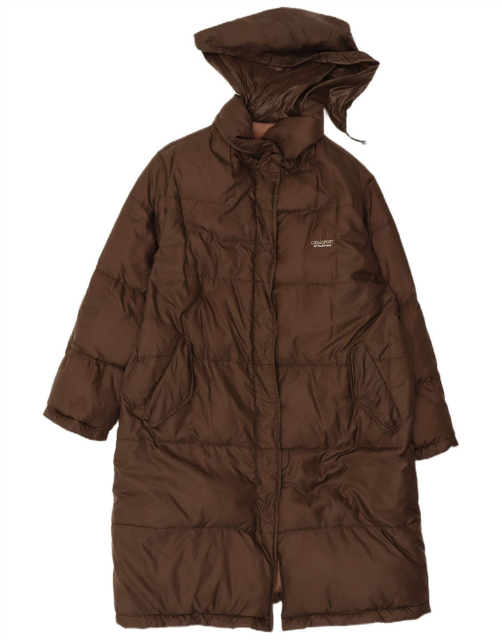 Casaco acolchoado com capuz feminino Ciesse Piumini IT 44 marrom médio