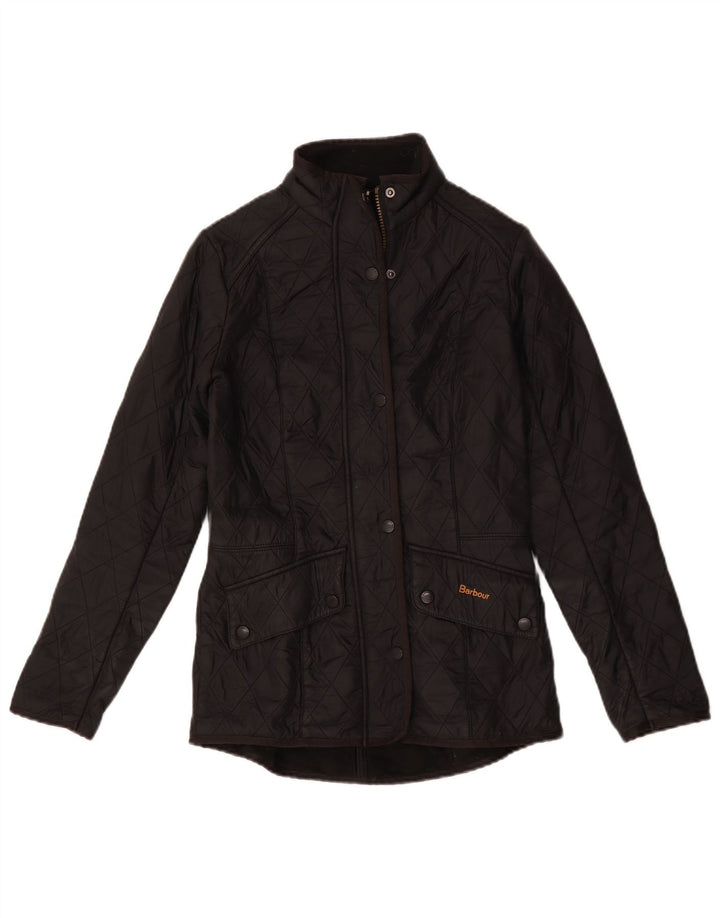 Jaqueta acolchoada feminina Barbour UK 8 pequena preta