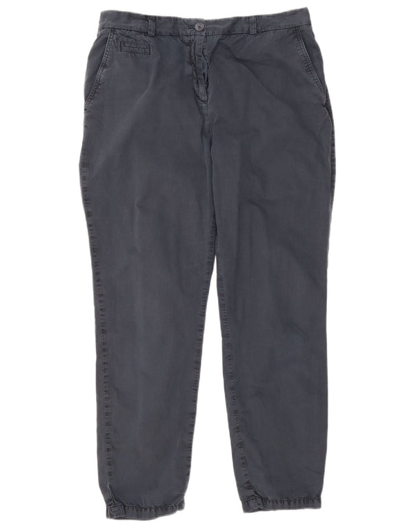 Calça jogger feminina Marks & Spencer Chino Reino Unido 14 grande W34 L28 azul marinho