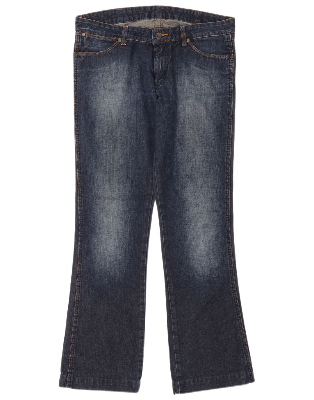 Wrangler feminino Megan Bootcut jeans W32 L34 azul marinho algodão