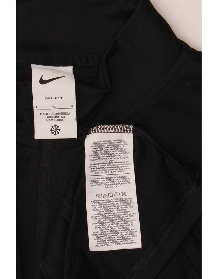 Nike Mens Treino Top Jaqueta Grande Poliéster Preto