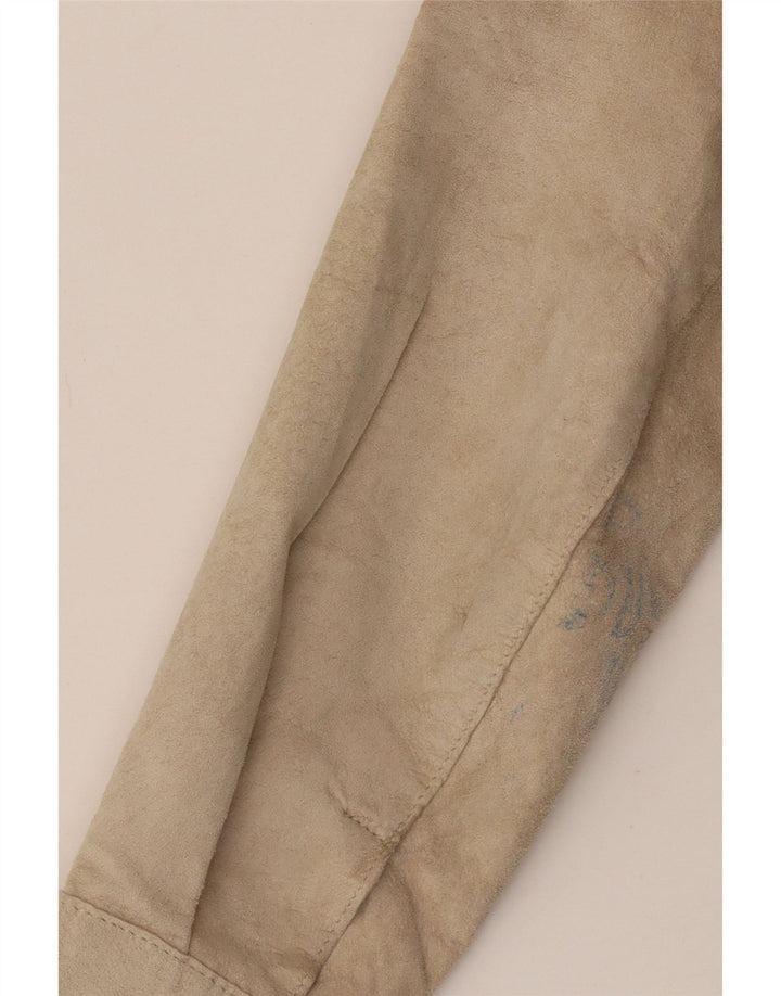 Jaqueta feminina de camurça Conbipel IT 48 XL couro bege