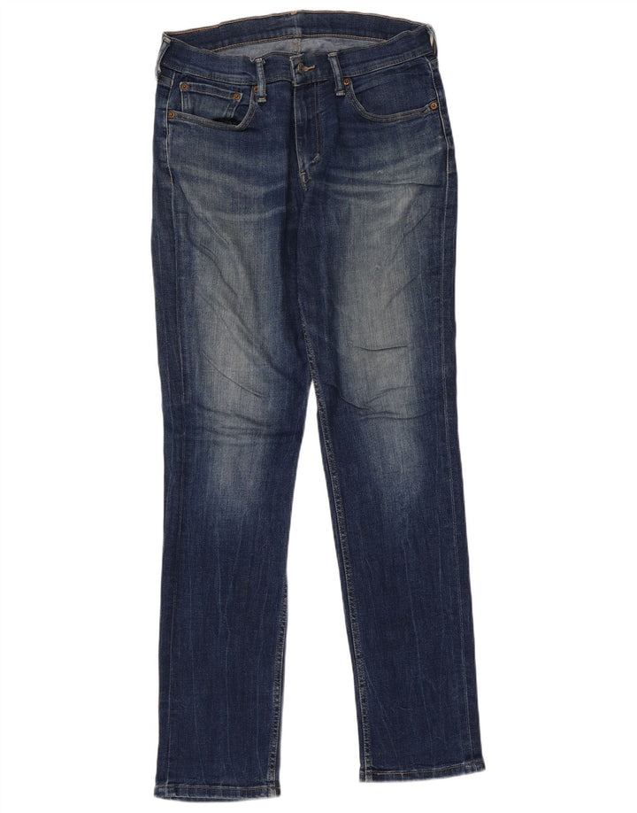 LEVI'S Masculino 511 Slim Jeans W32 L32 Azul Algodão