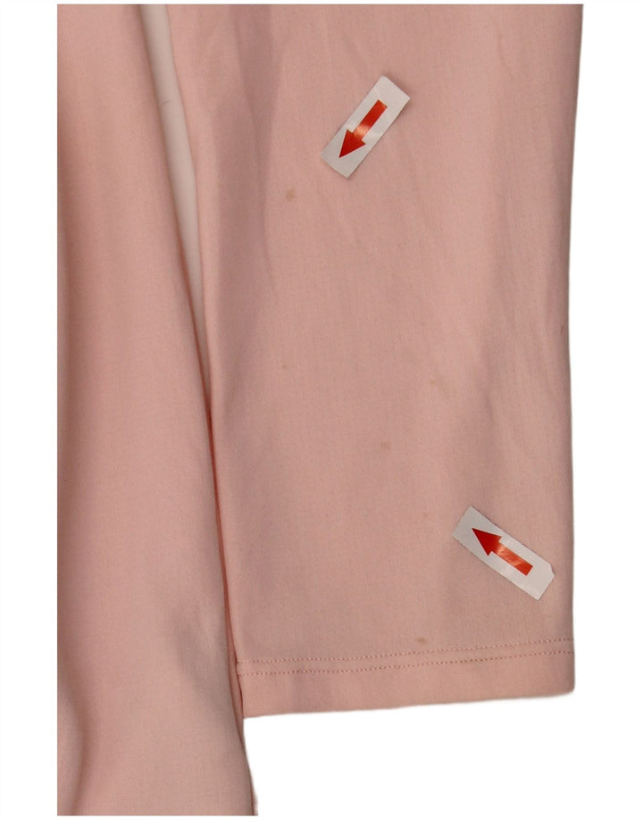 Nike feminino oversized gráfico zip pescoço pulôver treino top reino unido 6 XS rosa