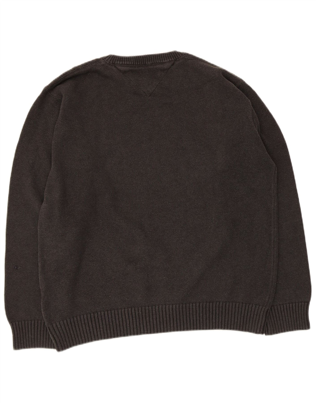 Suéter masculino Tommy Hilfiger com gola redonda, grande algodão cinza