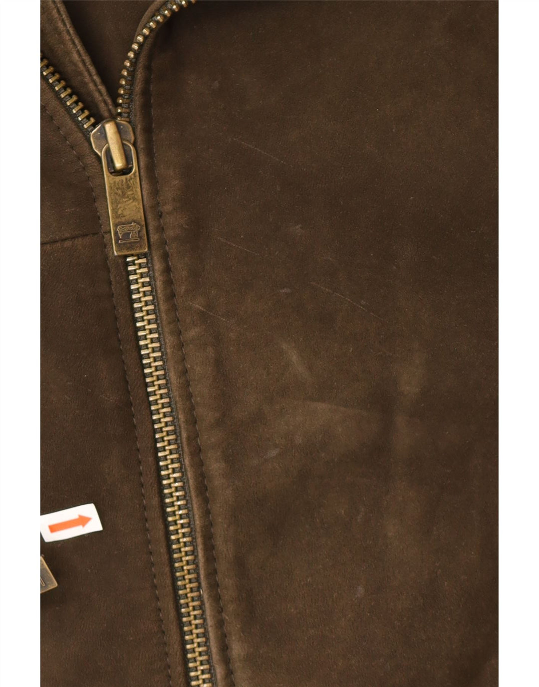 Jaqueta masculina de camurça Scotch & Soda Reino Unido 40 grande couro cáqui