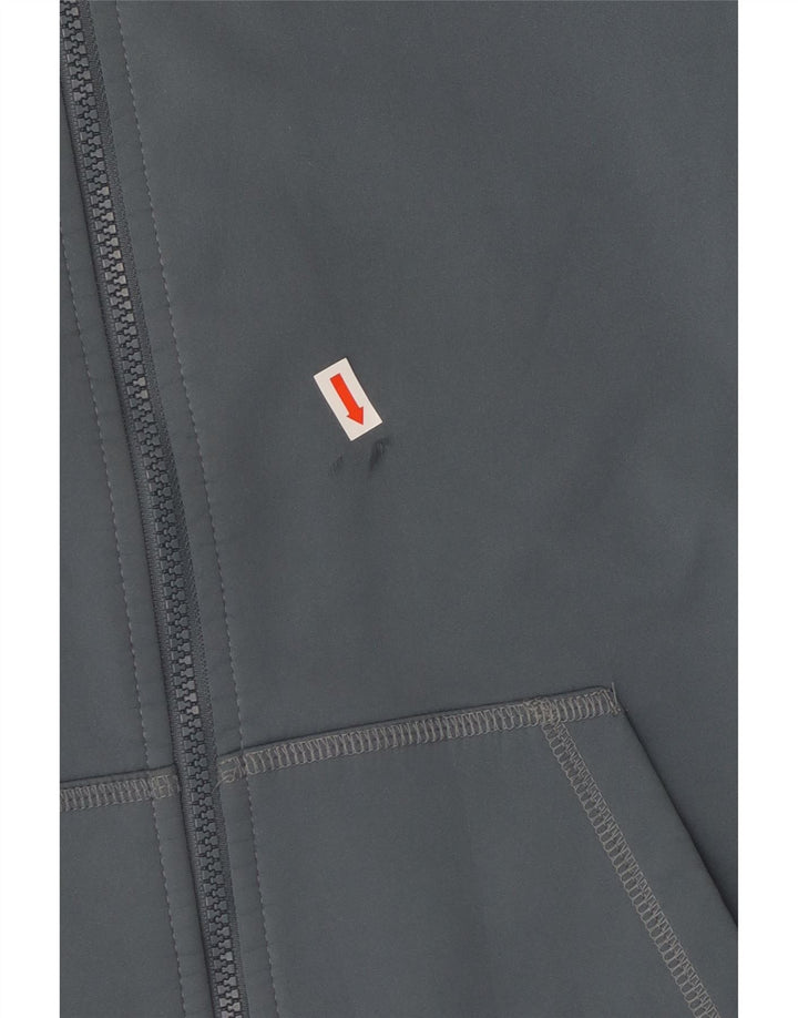 Suéter Nike feminino com capuz e zíper UK 18 XL cinza poliéster