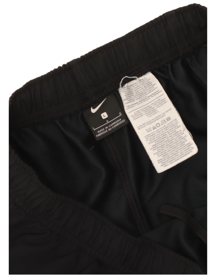 Shorts esportivos gráficos femininos Nike UK 16 grande poliéster preto