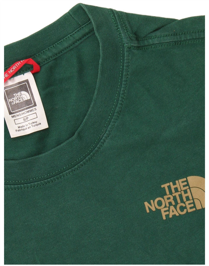 Camiseta gráfica masculina THE NORTH FACE top pequeno verde