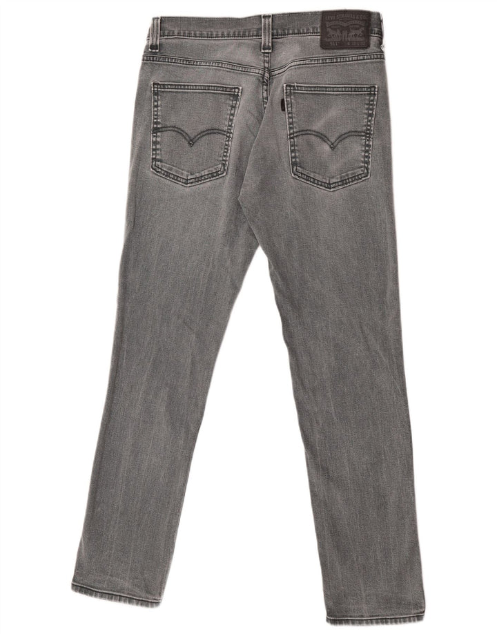 Calça Jeans Levis 511 Slim Masculina W32 L32 Cinza Algodão