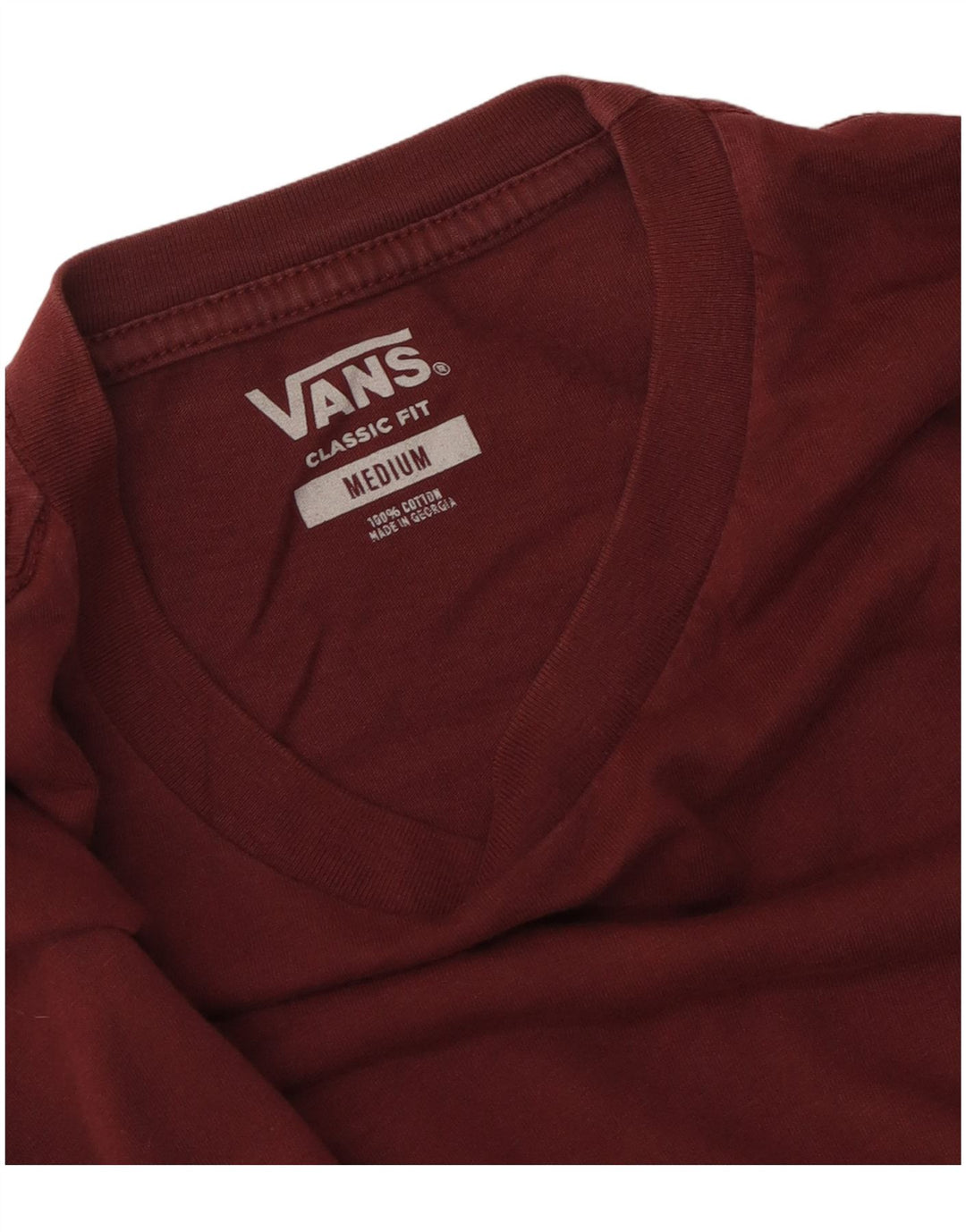 Camiseta Vans Masculina Classic Fit Top Médio Marrom Algodão