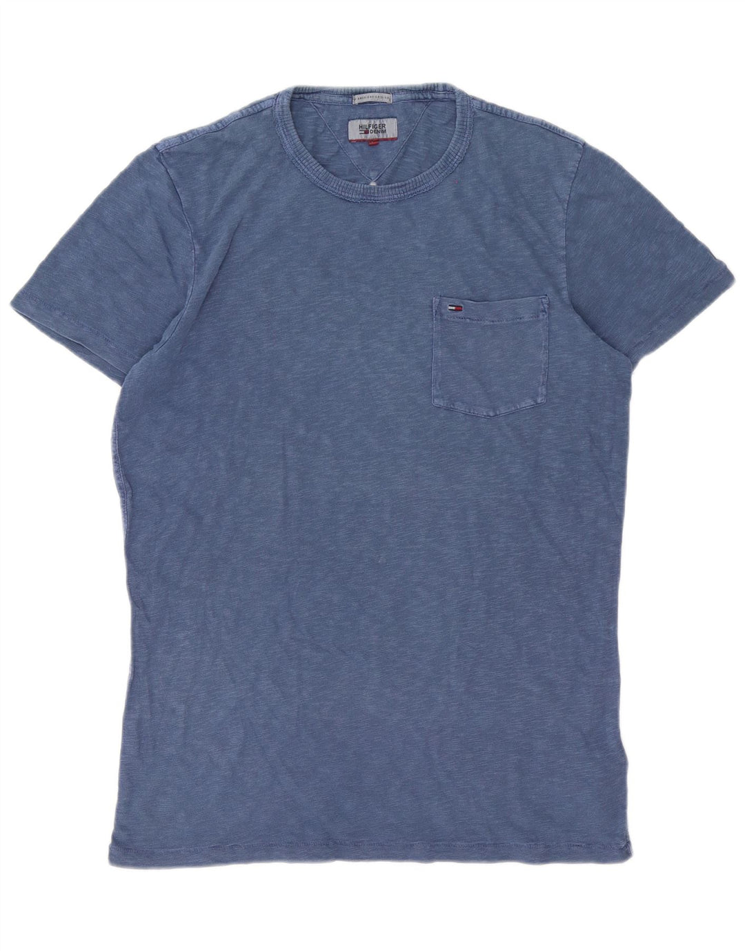 Tommy Hilfiger Camiseta masculina grande algodão azul