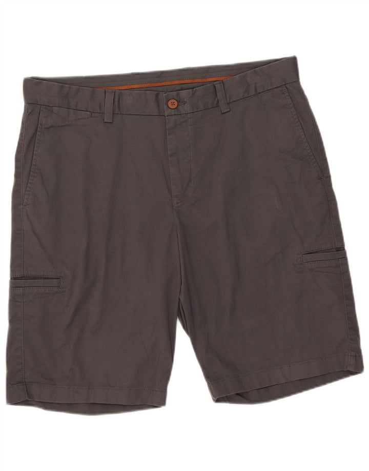 Shorts cargo masculino Tommy Bahama W36 grande algodão cinza